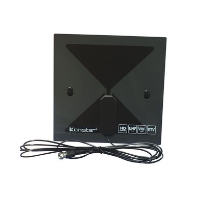 Antena para TV HD/UHF/VHF/DTV Negro