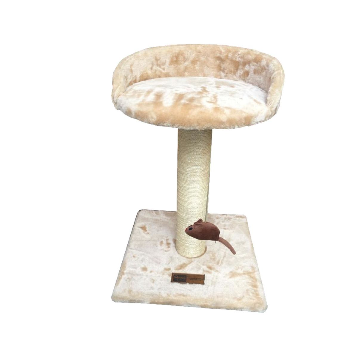 CLC - Gimnasio Rascador de 2 pisos para Gato Beige 40x60x40cm