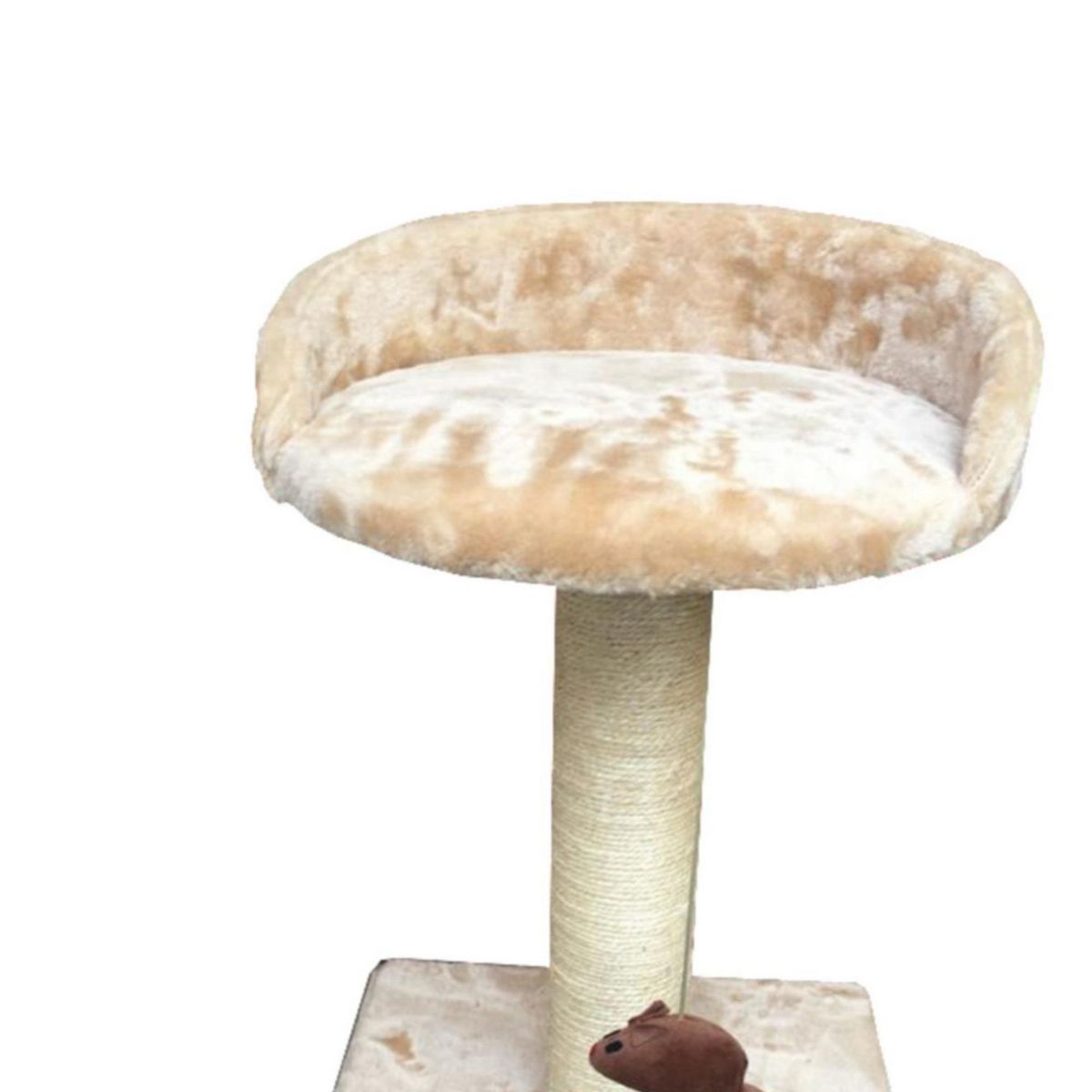 CLC - Gimnasio Rascador de 2 pisos para Gato Beige 40x60x40cm