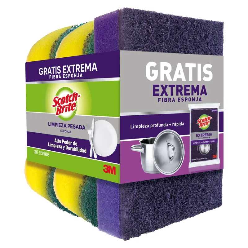 SCOTCH BRITE - Esponja Scotch Brite Pack X2