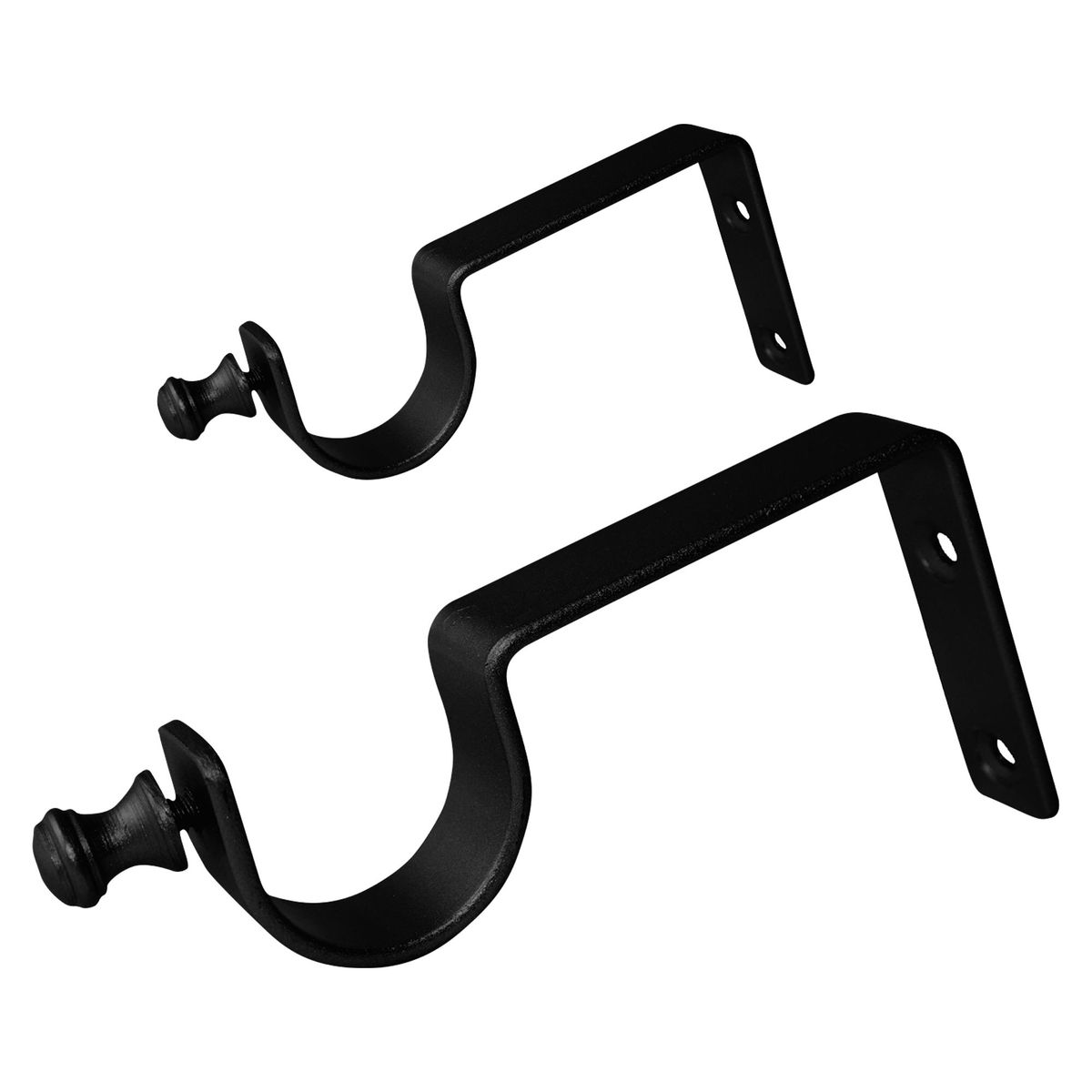 DECORACIONES LEON - Soporte Muro Fierro Negro 28mm