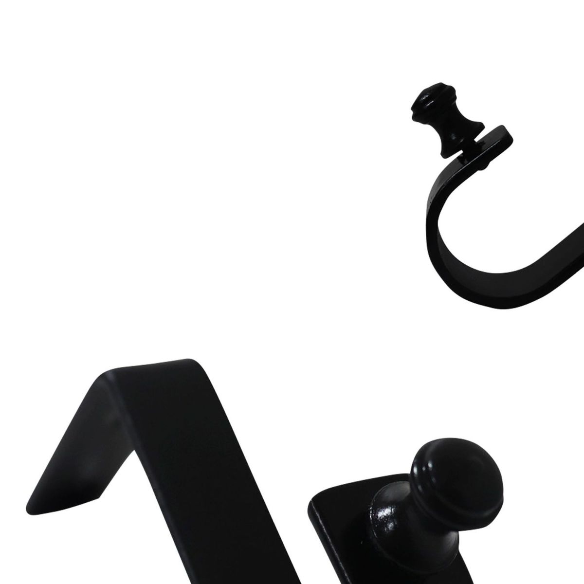 DECORACIONES LEON - Soporte Techo Fierro Negro 28mm