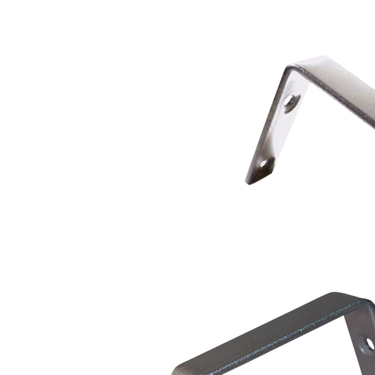 DECORACIONES LEON - Soporte de Muro Fierro Plata 19mm