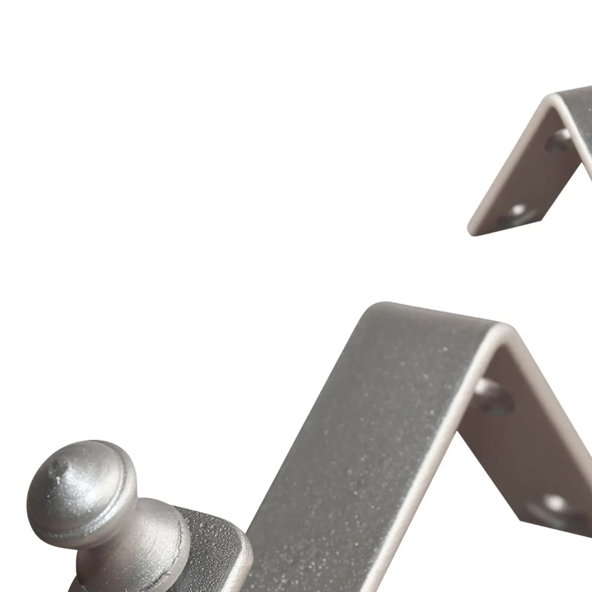 DECORACIONES LEON - Soporte Techo Fierro Plata 28mm