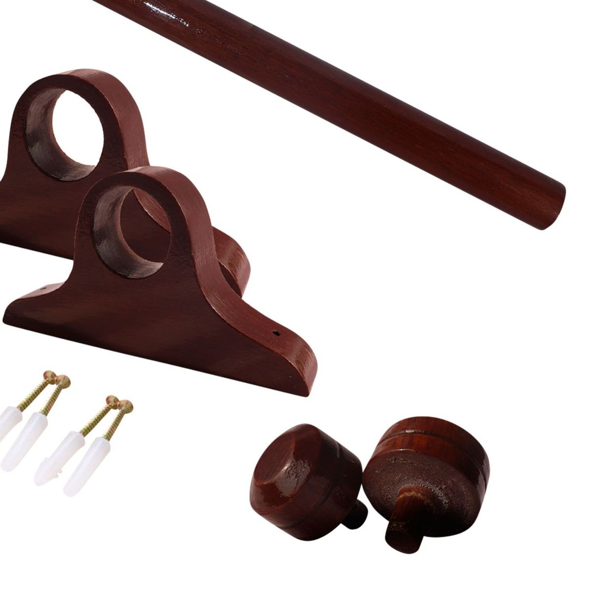 DECORACIONES LEON - Set de Cortina Chocolate 2m