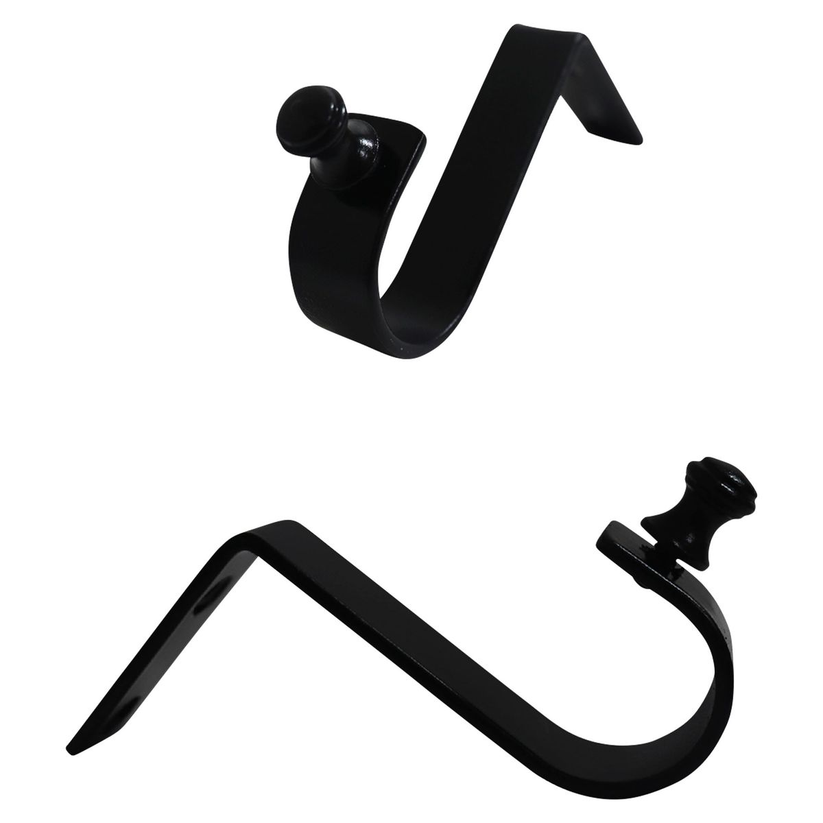 DECORACIONES LEON - Soporte Techo Fierro Negro 19mm