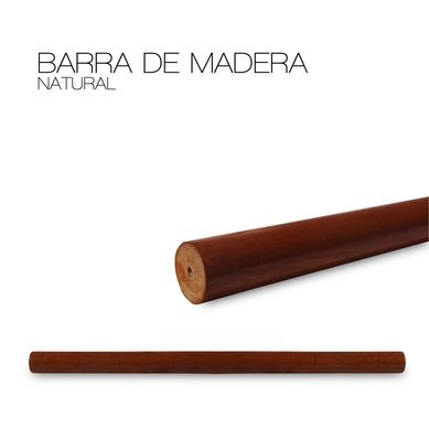 Barra de Madera Natural 28mm
