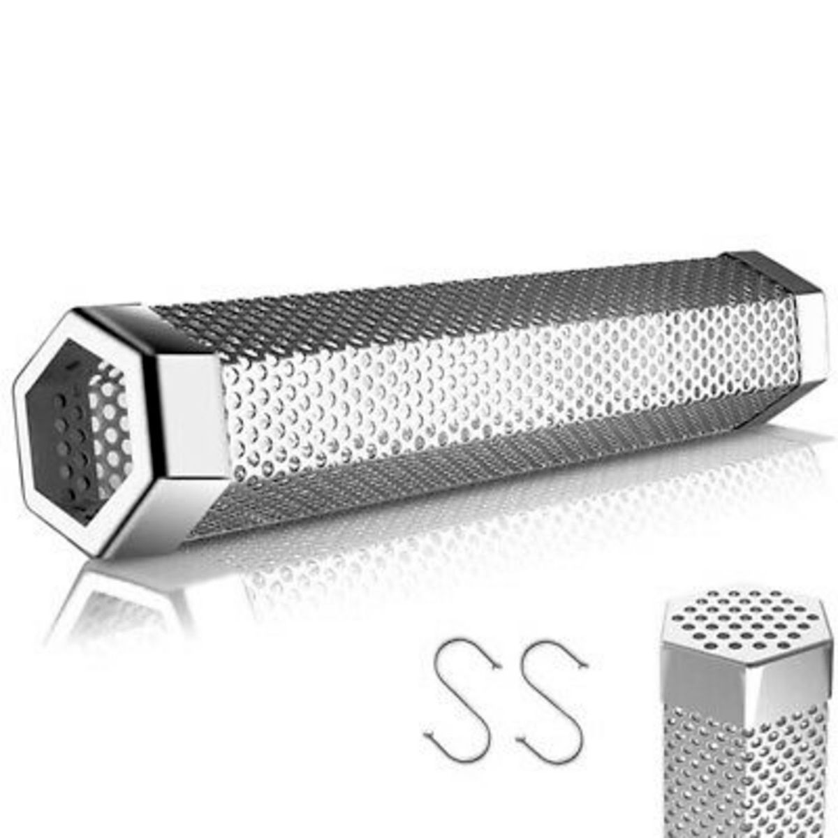 GENERICO - Tubo Ahumador de Parrilla 30cm Acero