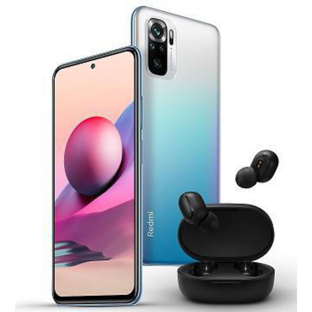 XIAOMI - Redmi Note 10S 128G 6GB 13MP 64 MP Ocean Blue + Earbuds