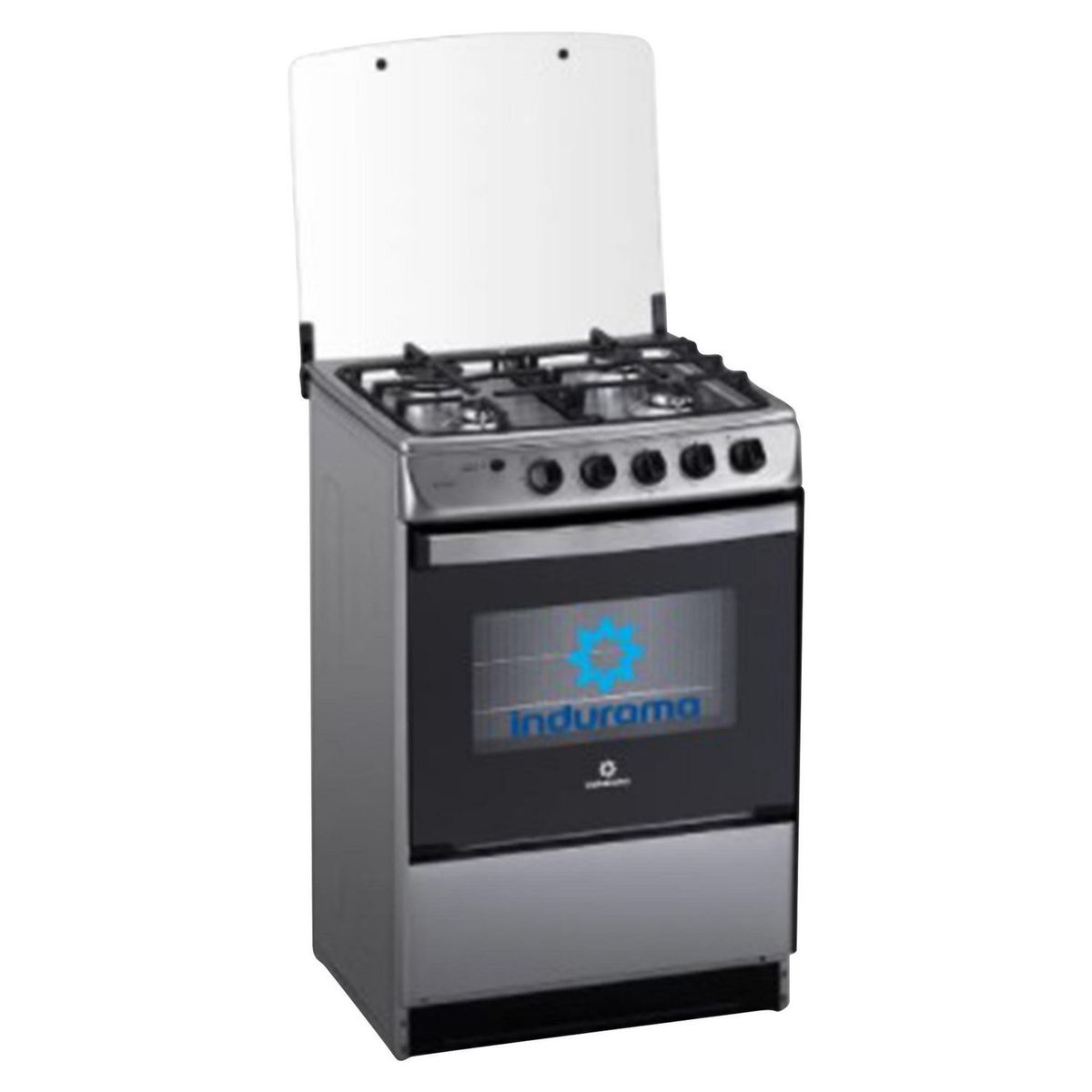 INDURAMA - Cocina Indurama a Gas 4 Hornillas Asturias Spazio Plus Gris