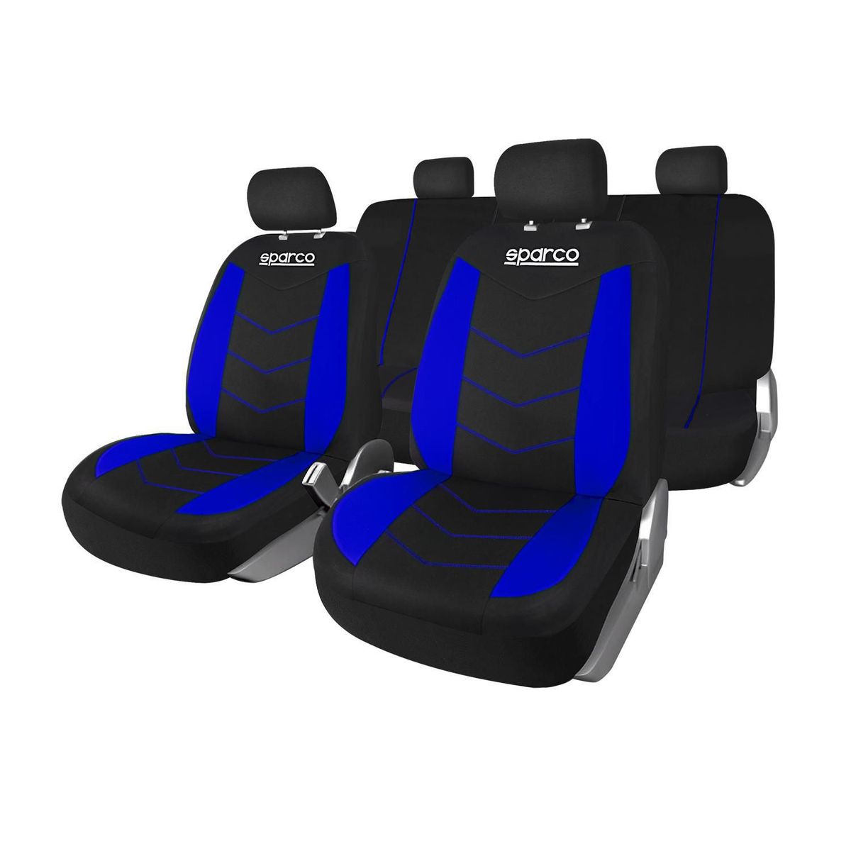 SPARCO - Set Funda de Asiento Negro/Azul