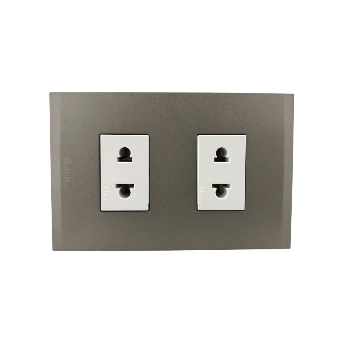 BTICINO - Tomacorriente Doble Modus 4 Terra