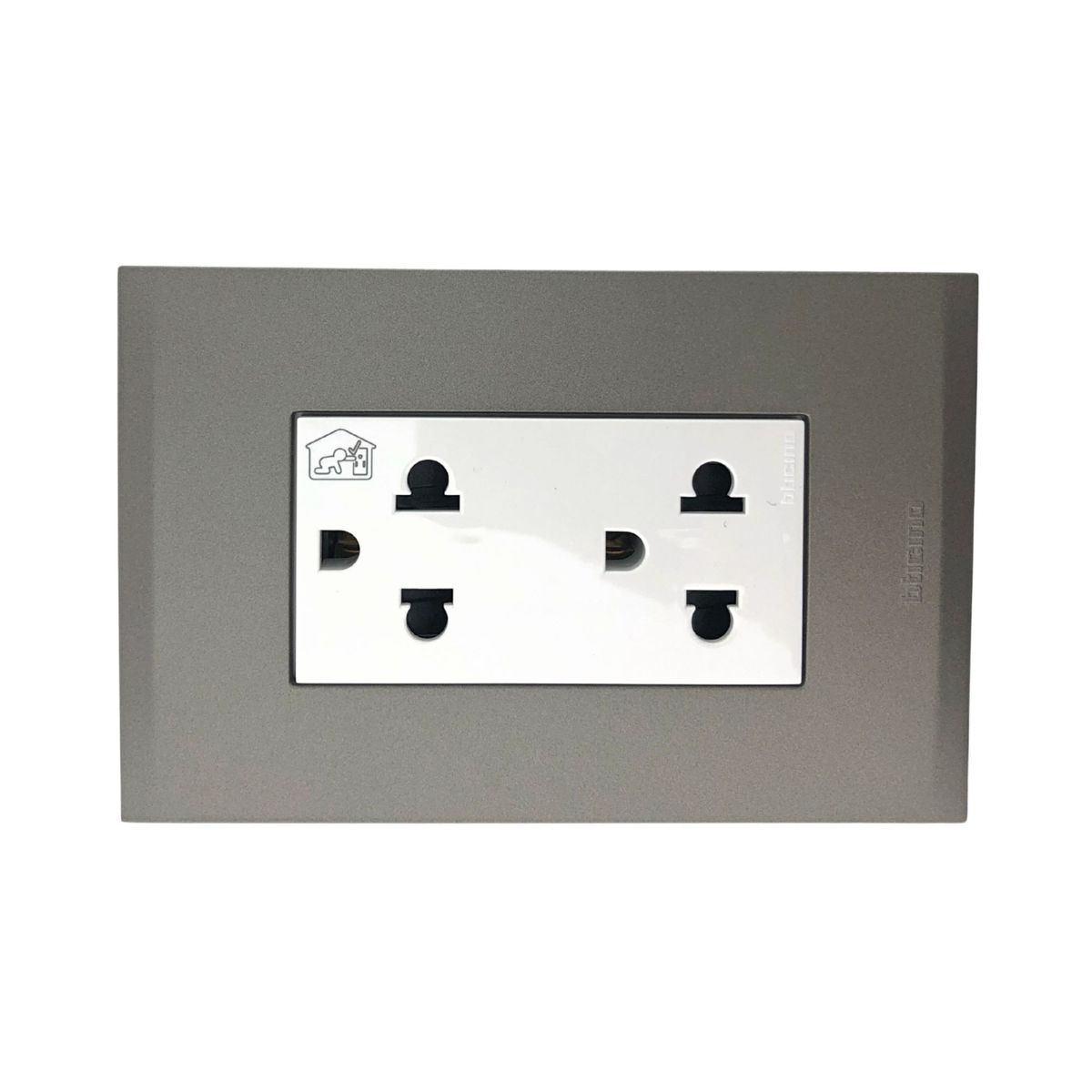 BTICINO - Tomacorriente Doble P/T Modus 4 Terra
