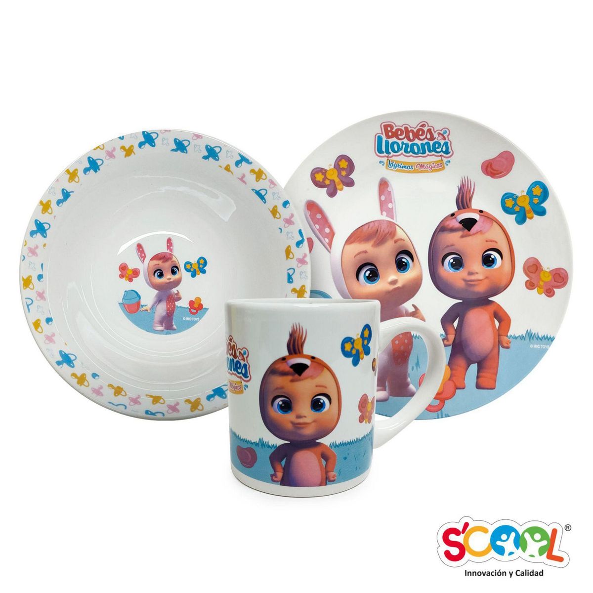 SCOOL - Set de Cerámica Cry Babies Magic Tears 3 Piezas