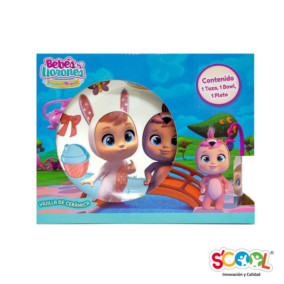 SCOOL - Set de Cerámica Cry Babies Magic Tears 3 Piezas