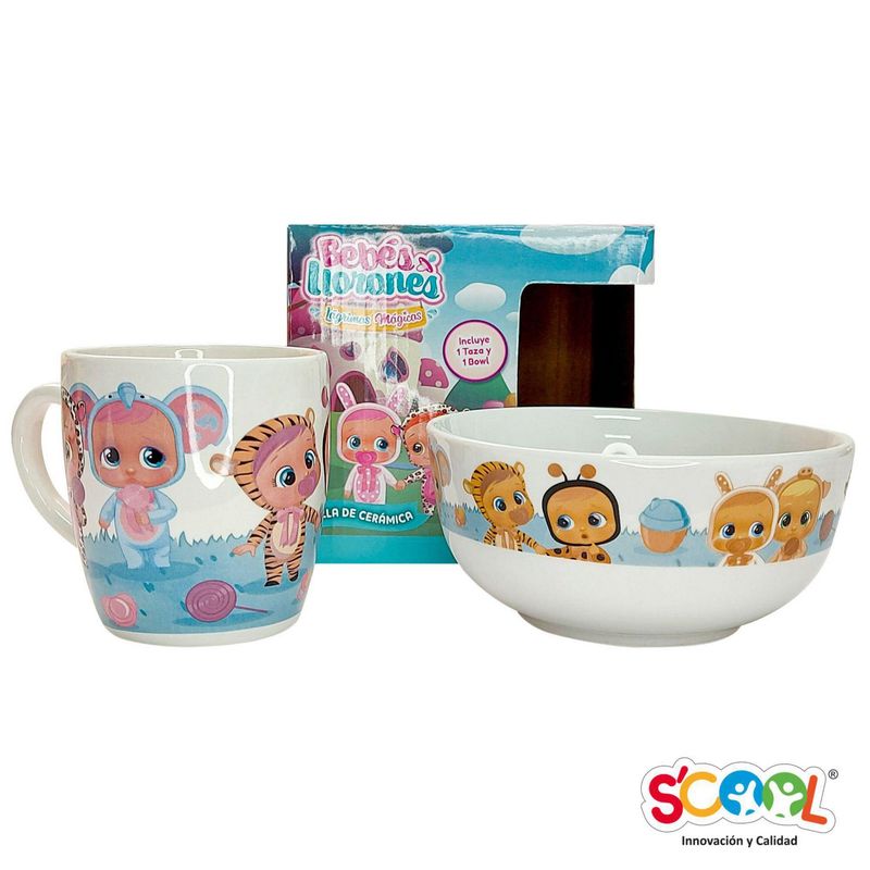 SCOOL - Set de Cerámica Cry Babies 2 Piezas