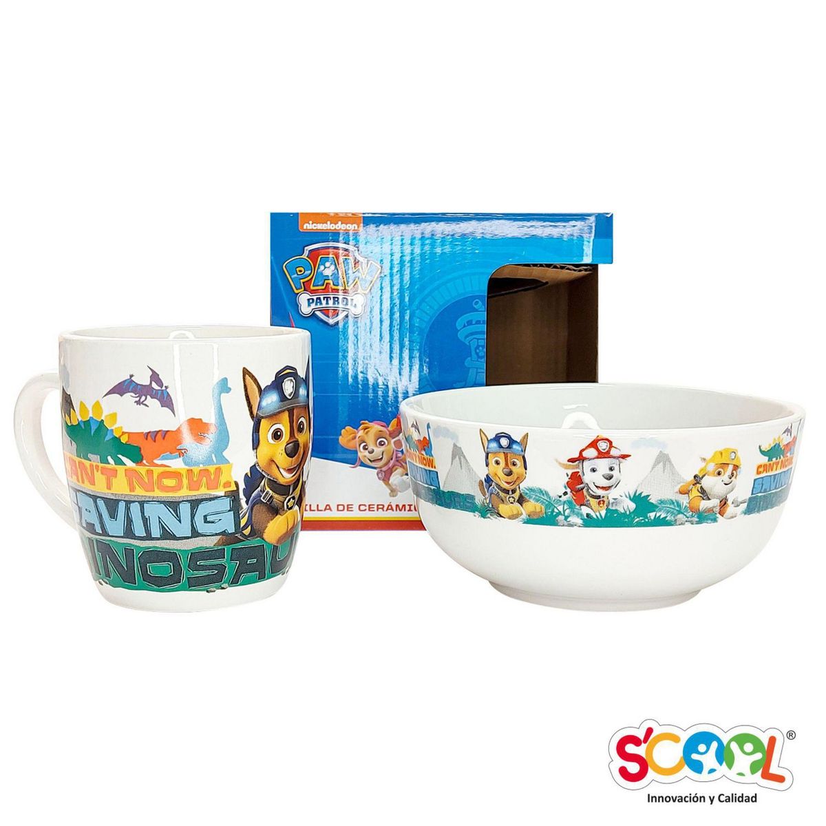 SCOOL - Set de Cerámica Paw Patrol 2 Piezas
