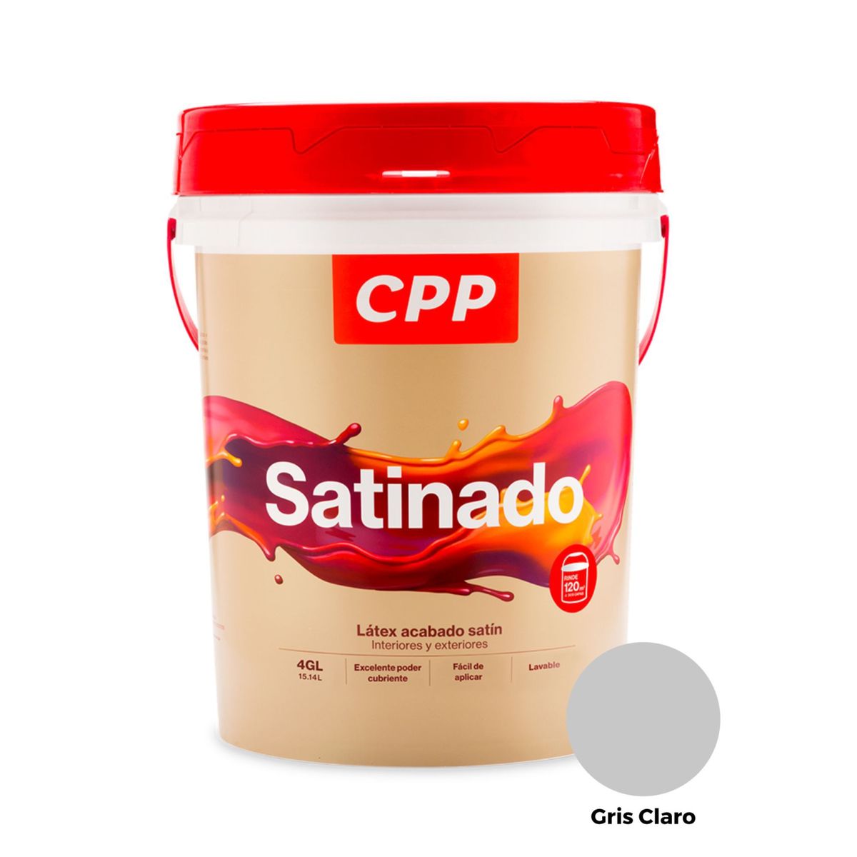 CPP - Pintura CPP Látex Satinado Gris Claro 4GL