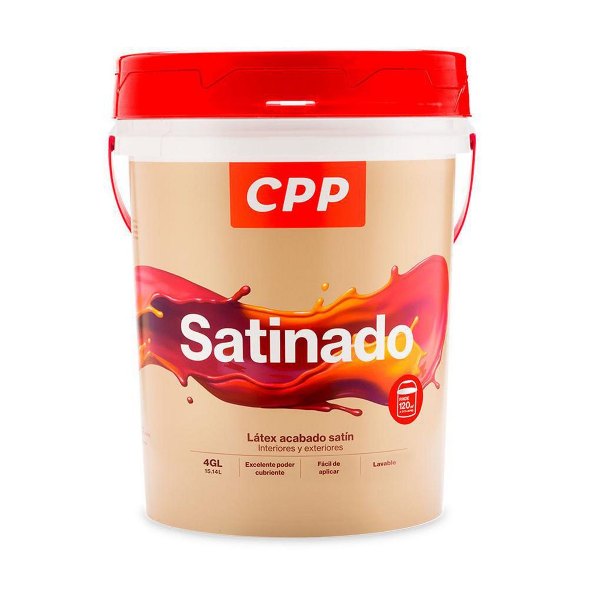 CPP - Pintura CPP Látex Satinado Blanco Humo 4GL