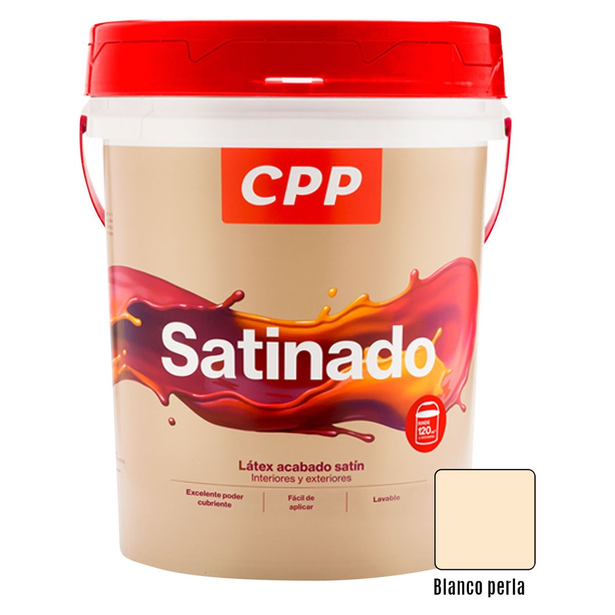 CPP - Pintura CPP Látex Satinado Blanco Perla 4GL