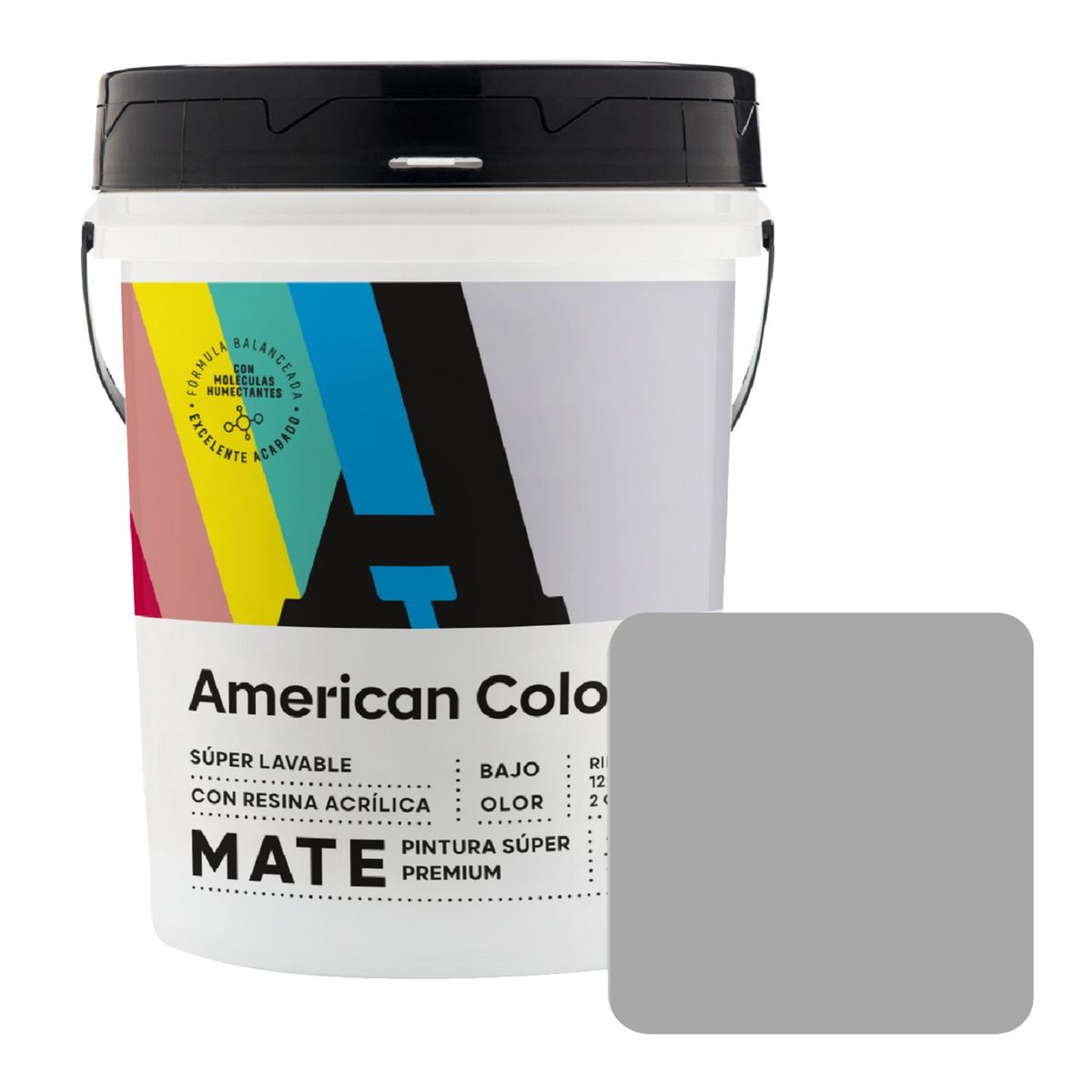 AMERICAN COLORS - Pintura American Colors Gris Plata 4GL