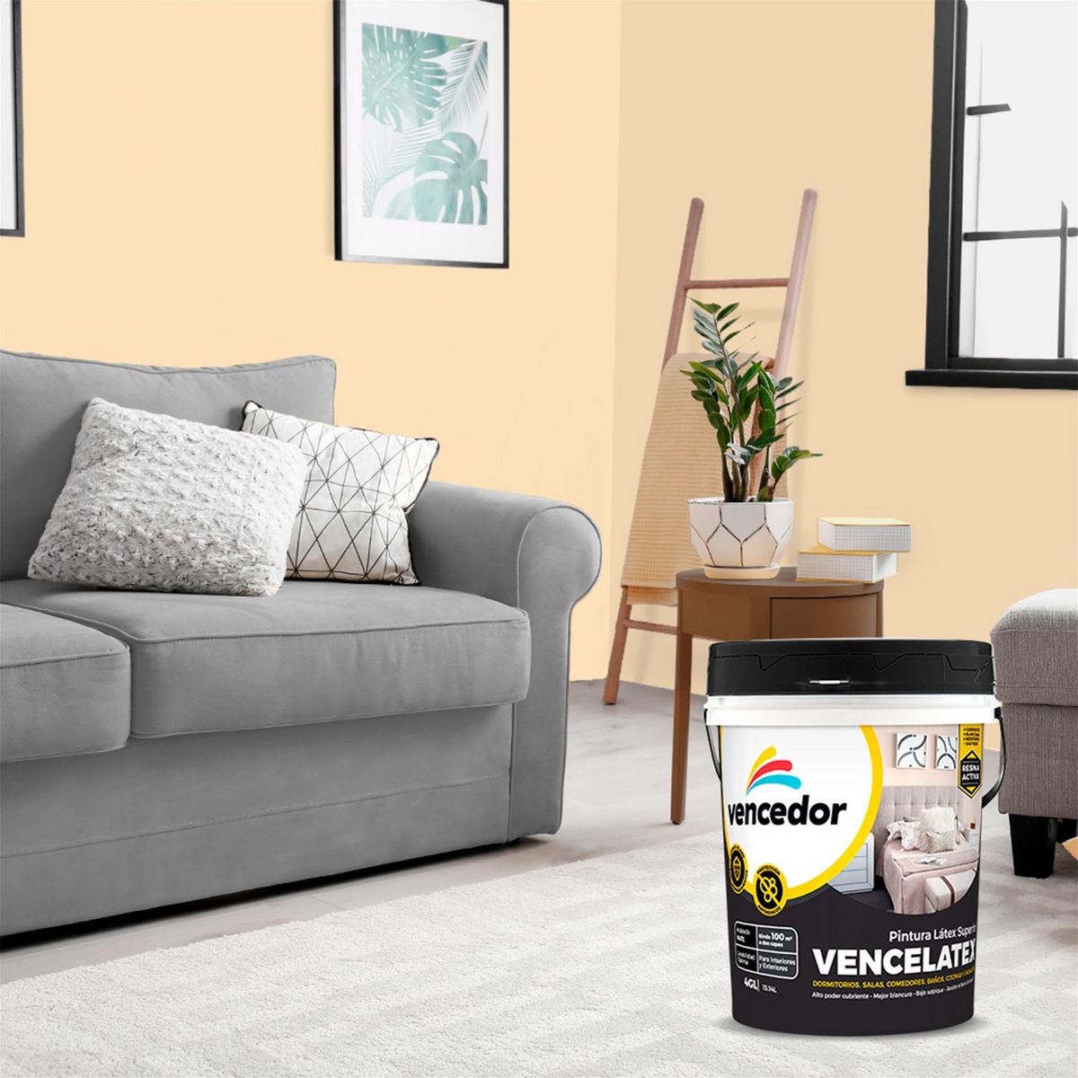 VENCEDOR - Pintura Vencelatex Marfil 4GL