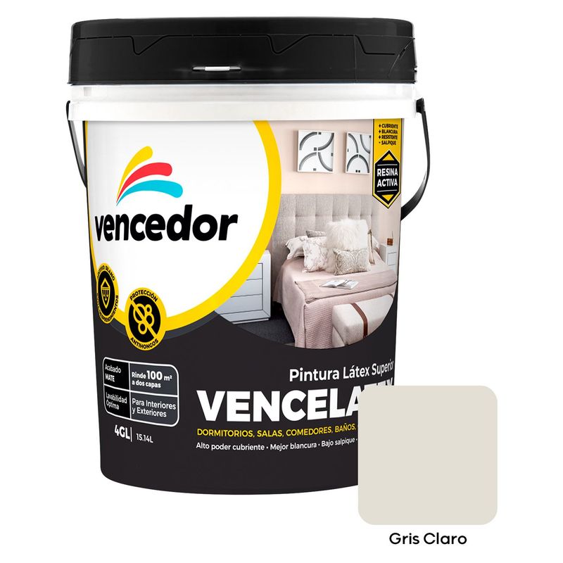 VENCEDOR - Vencelatex Gris Claro 4GL
