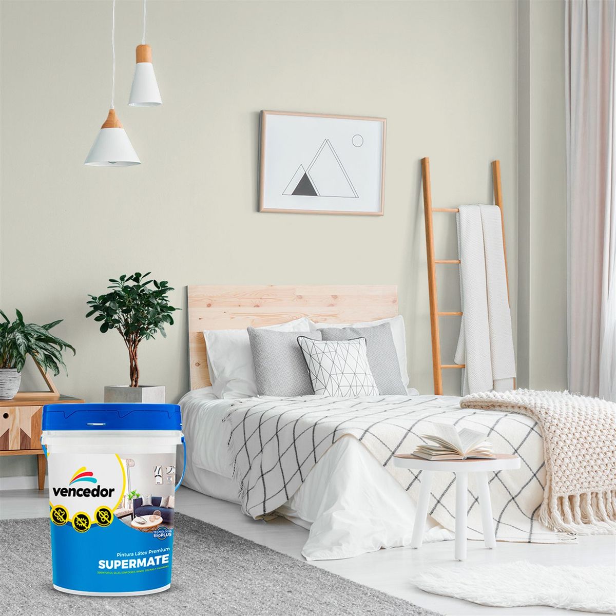 SUPERMATE - Pintura Supermate Antibacterial Granito 4GL