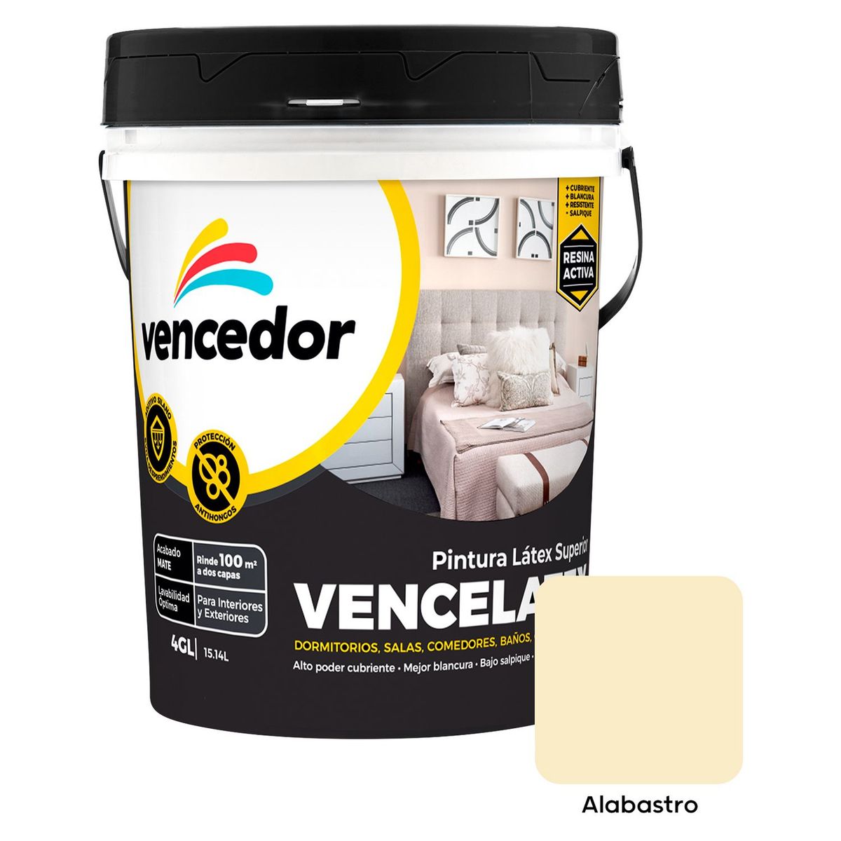 VENCEDOR - Pintura Vencelatex Alabastro 4GL