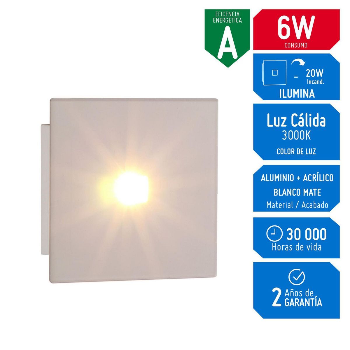 DESIRE - Lámpara de Pared Kara 6W