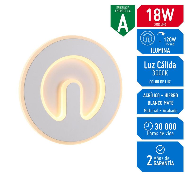 DESIRE - Lámpara de Pared Aure 18W