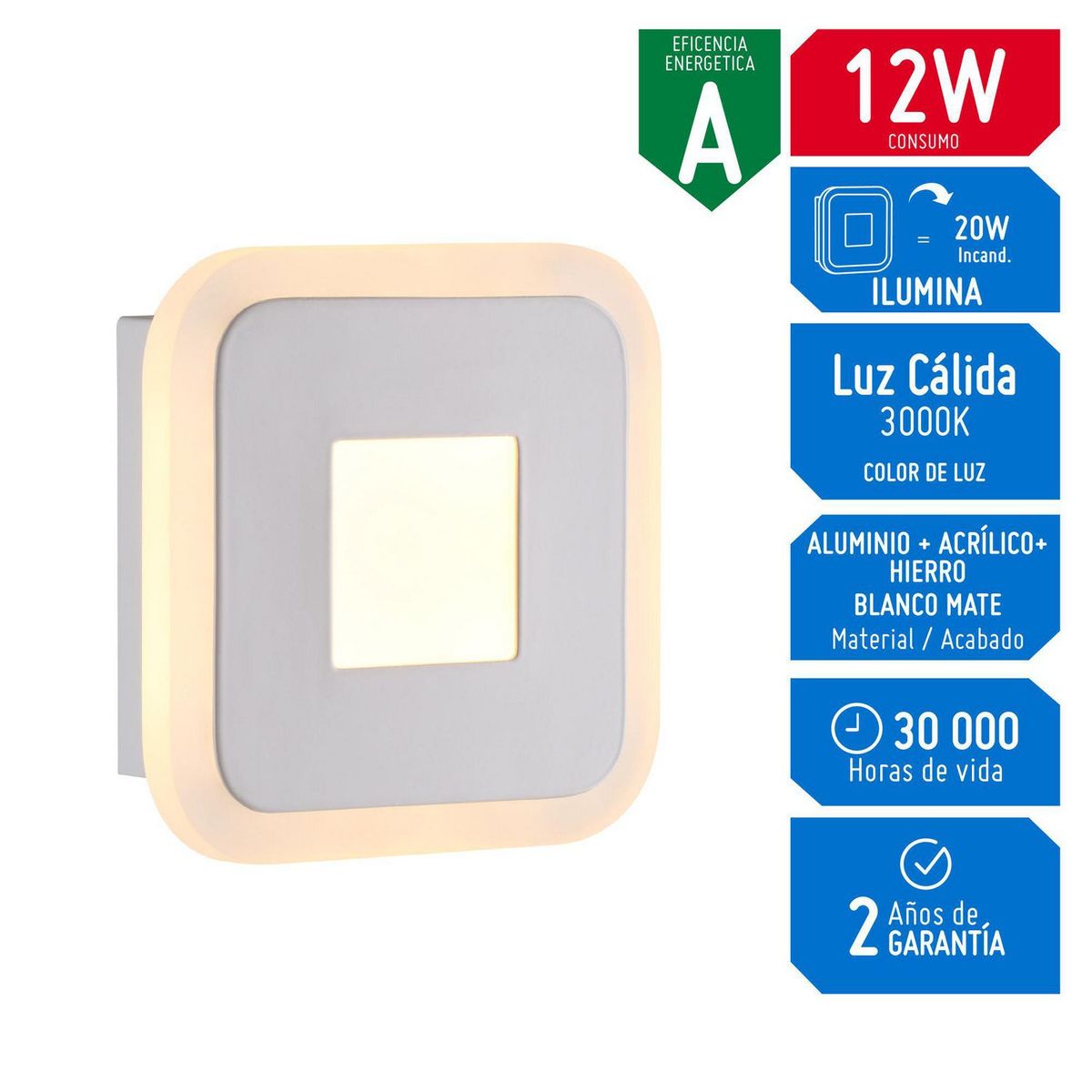 DESIRE - Lámpara de Pared Iona 12W