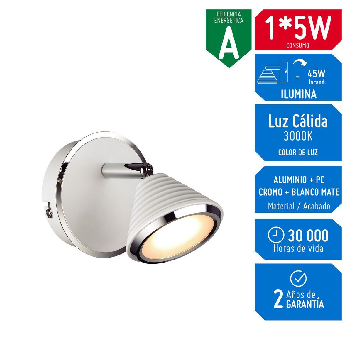 Lámpara de Pared Fedora 1*5W, marca DESIRE - Foto Principal