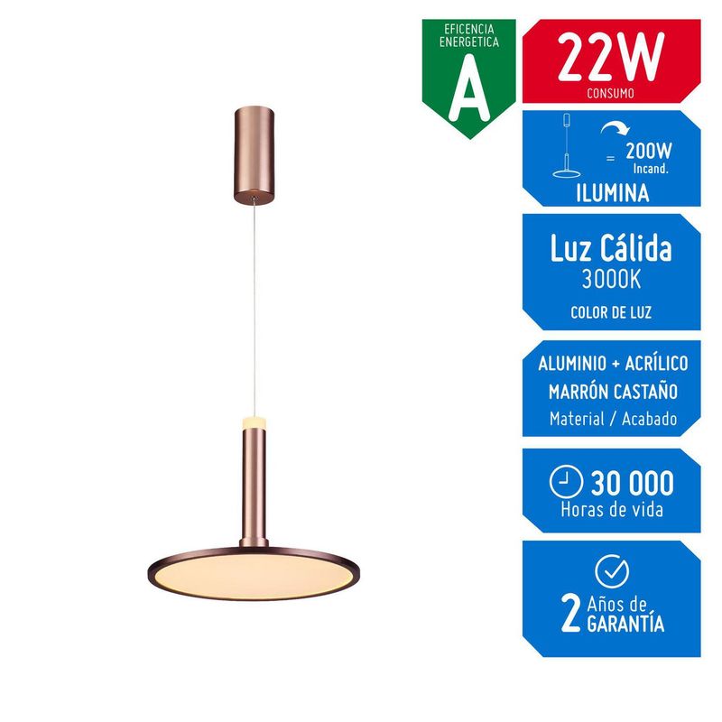 DESIRE - Lampara Colgante LED Hestia 22W