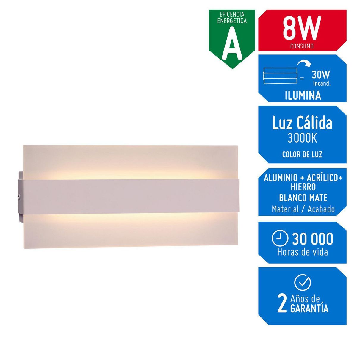 DESIRE - Lámpara de Pared Cyril 8W