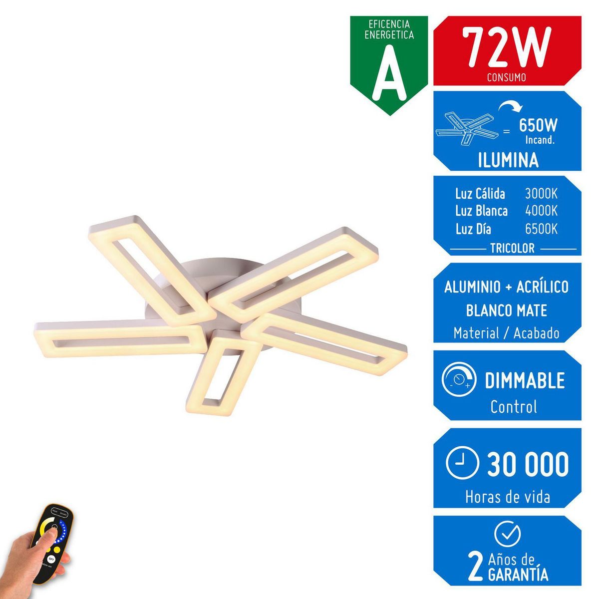 DESIRE - Lámpara de Techo Layna 72W