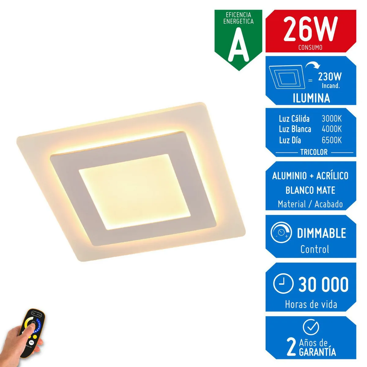 DESIRE - Lámpara de Techo LED Sky 26W