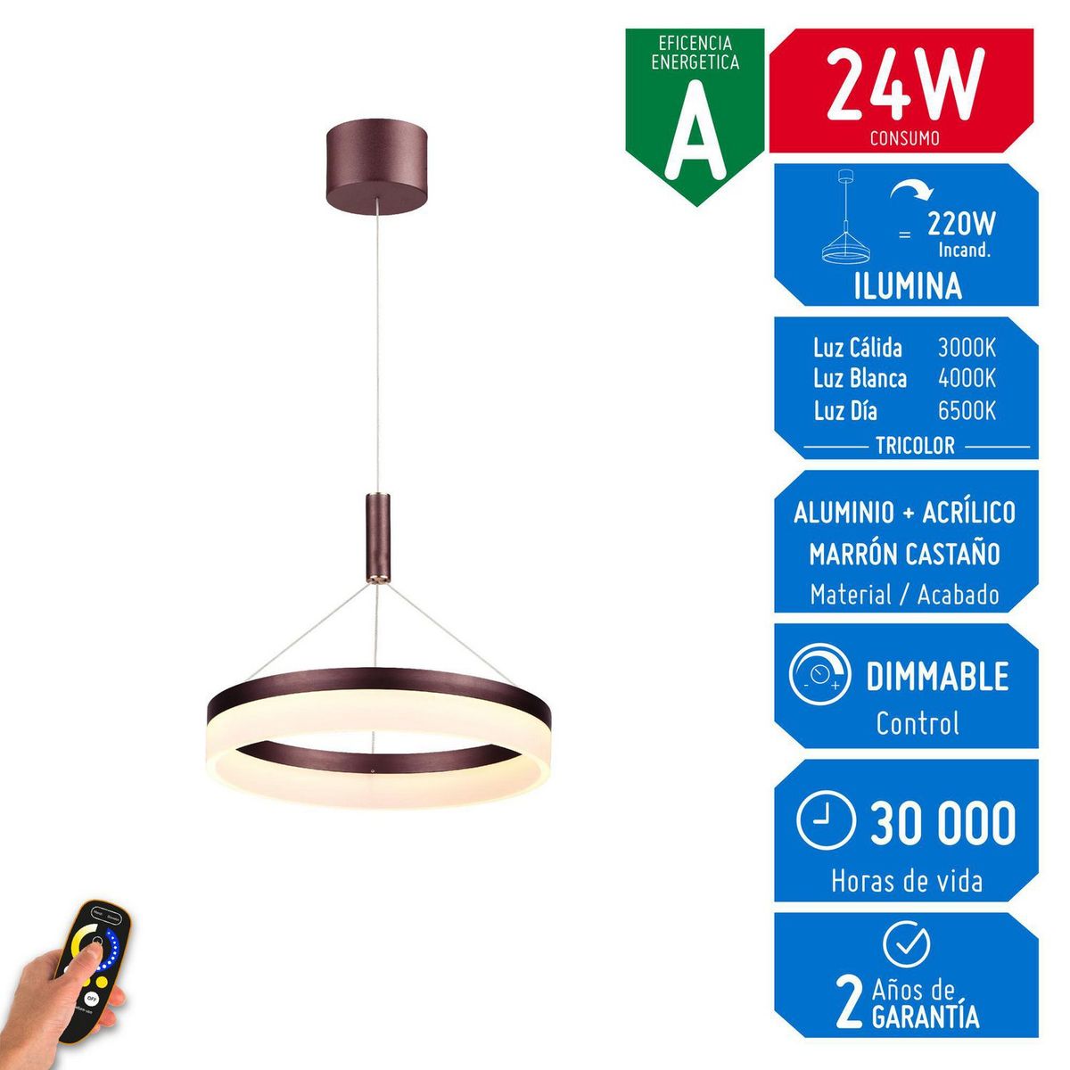 DESIRE - Lámpara Colgante Led Hera 24W