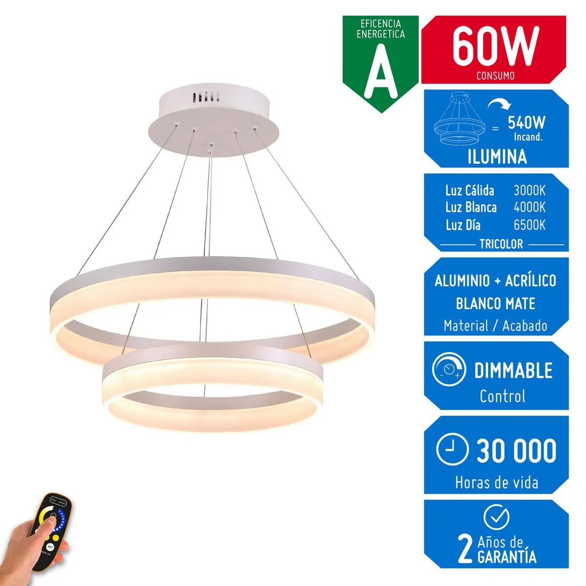 DESIRE - Lámpara Colgante LED Eros 60W