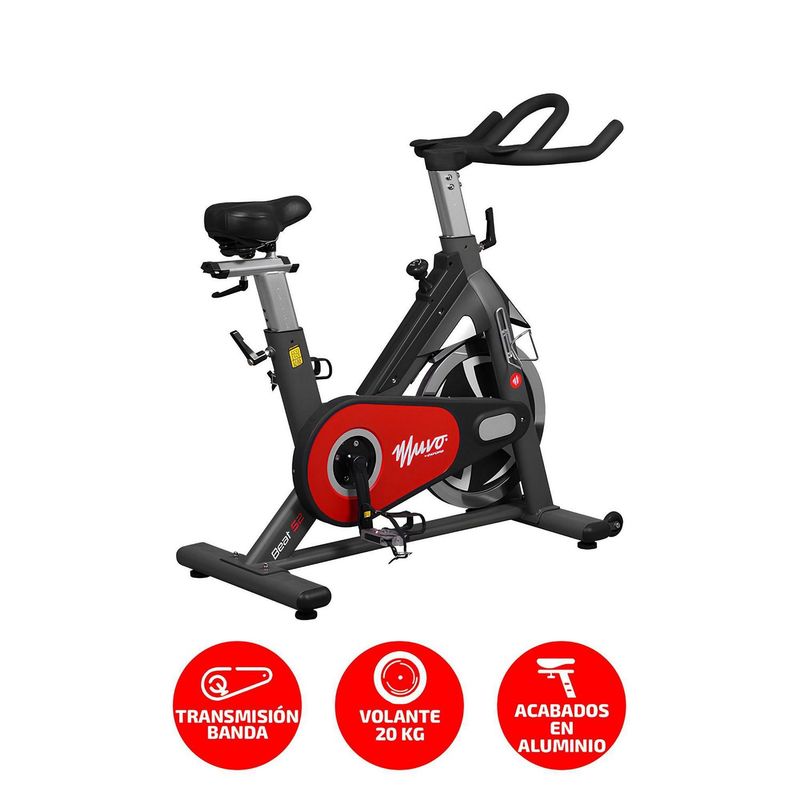 MUVO BY OXFORD - Bicicleta Spinning Muvo Beat 52 Gris