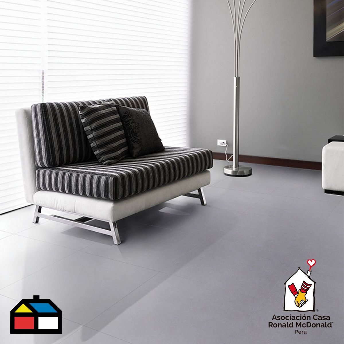 SAN LORENZO - Cerámica Gris 61x61 Rústicas Mate 1.48 m2