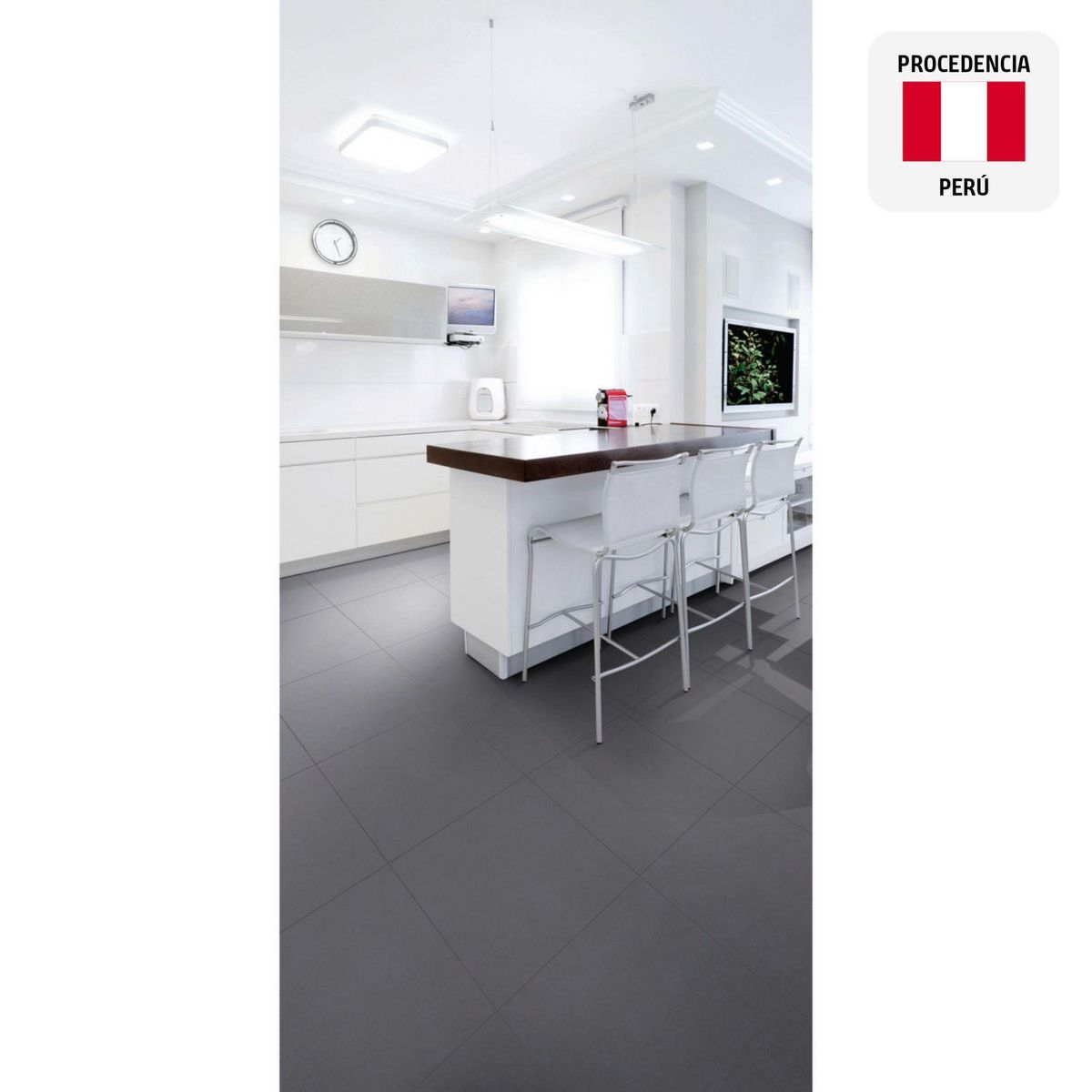 SAN LORENZO - Cerámica Grafito 61x61 Rústicas Mate 1.48 m2