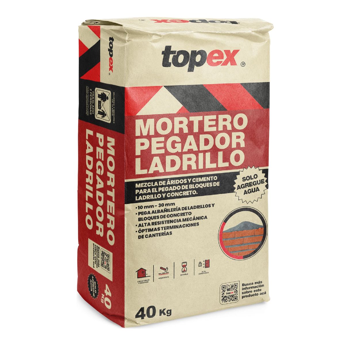 TOPEX - Mortero Pegador Ladrillo Topex 40kg