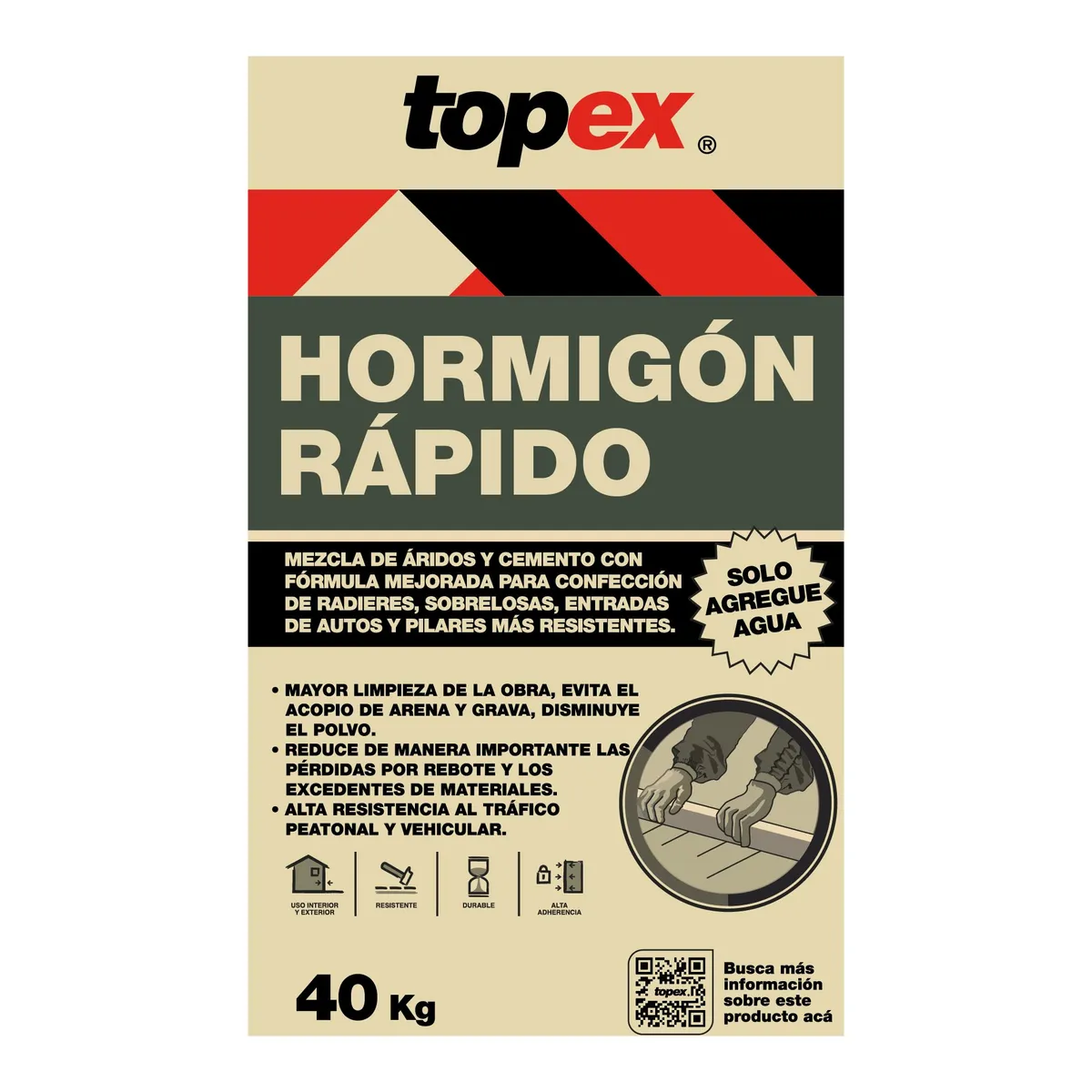 TOPEX - Hormigón Secado Rápido 40kg