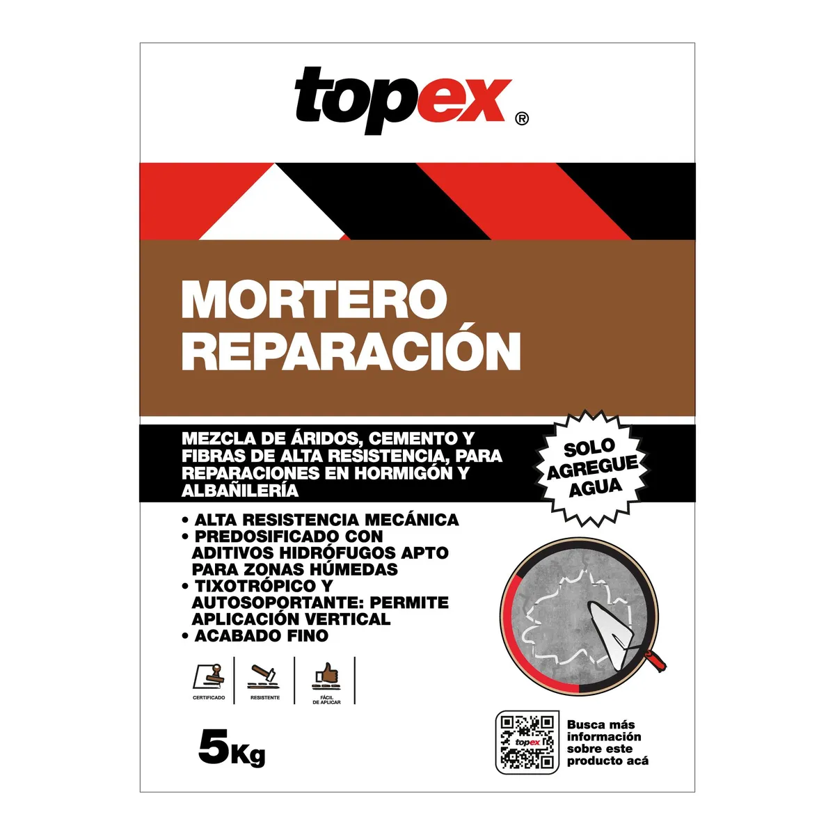TOPEX - Mortero de Reparación Topex 5kg
