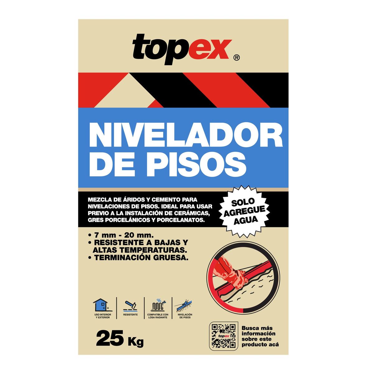 TOPEX - Nivelador de Pisos 25kg
