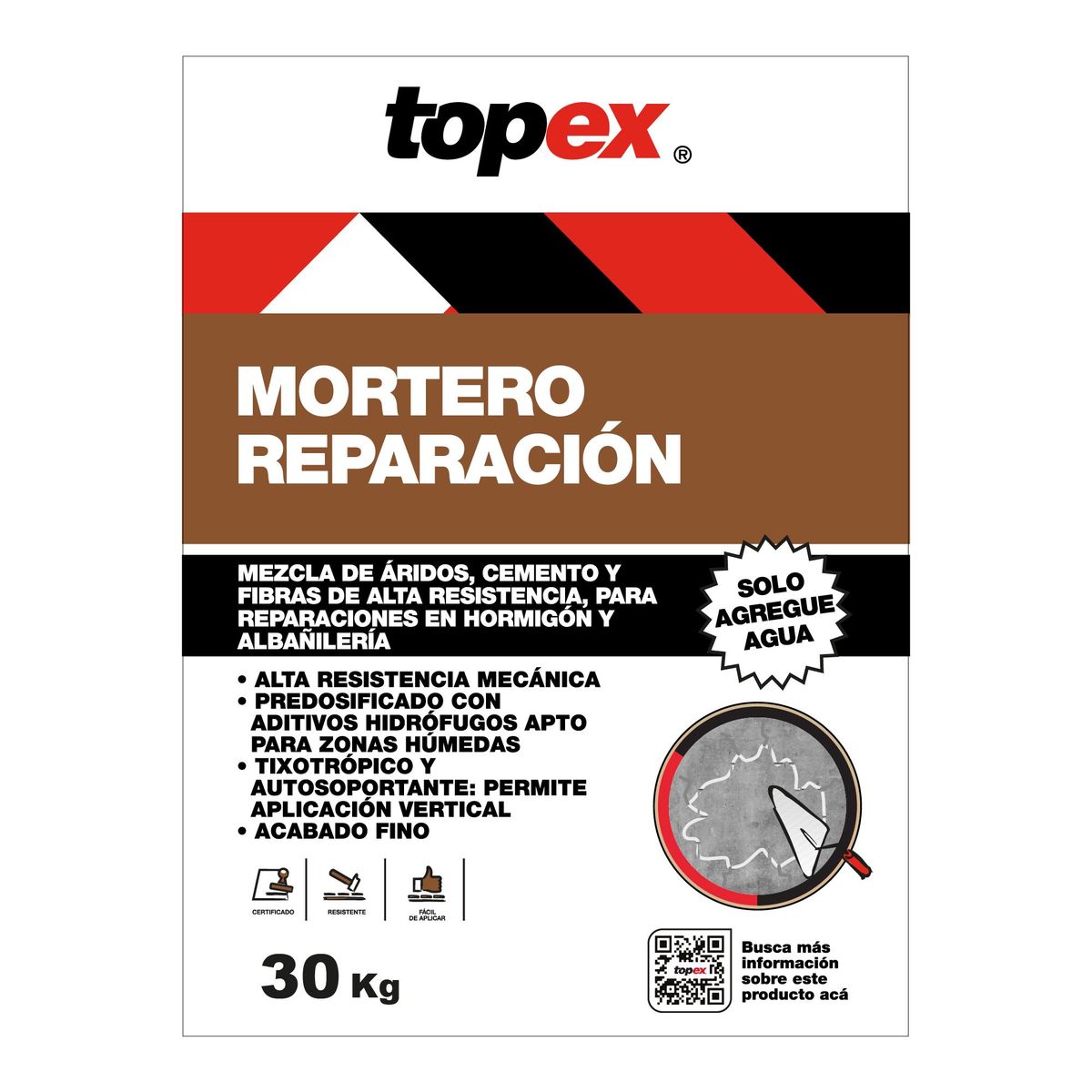 TOPEX - Mortero de Reparación Topex 30kg
