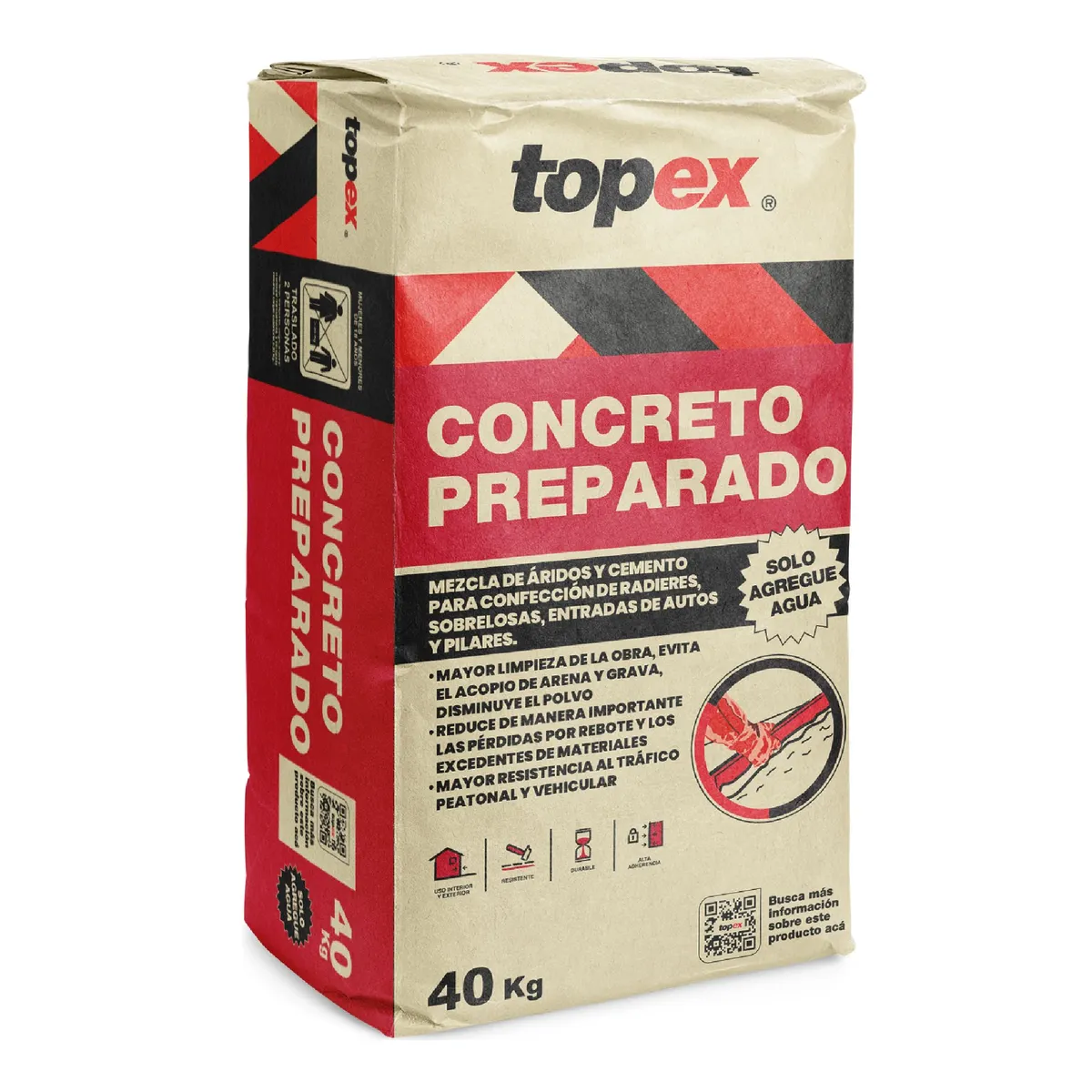 TOPEX - Mortero Concreto Preparado Topex 40kg