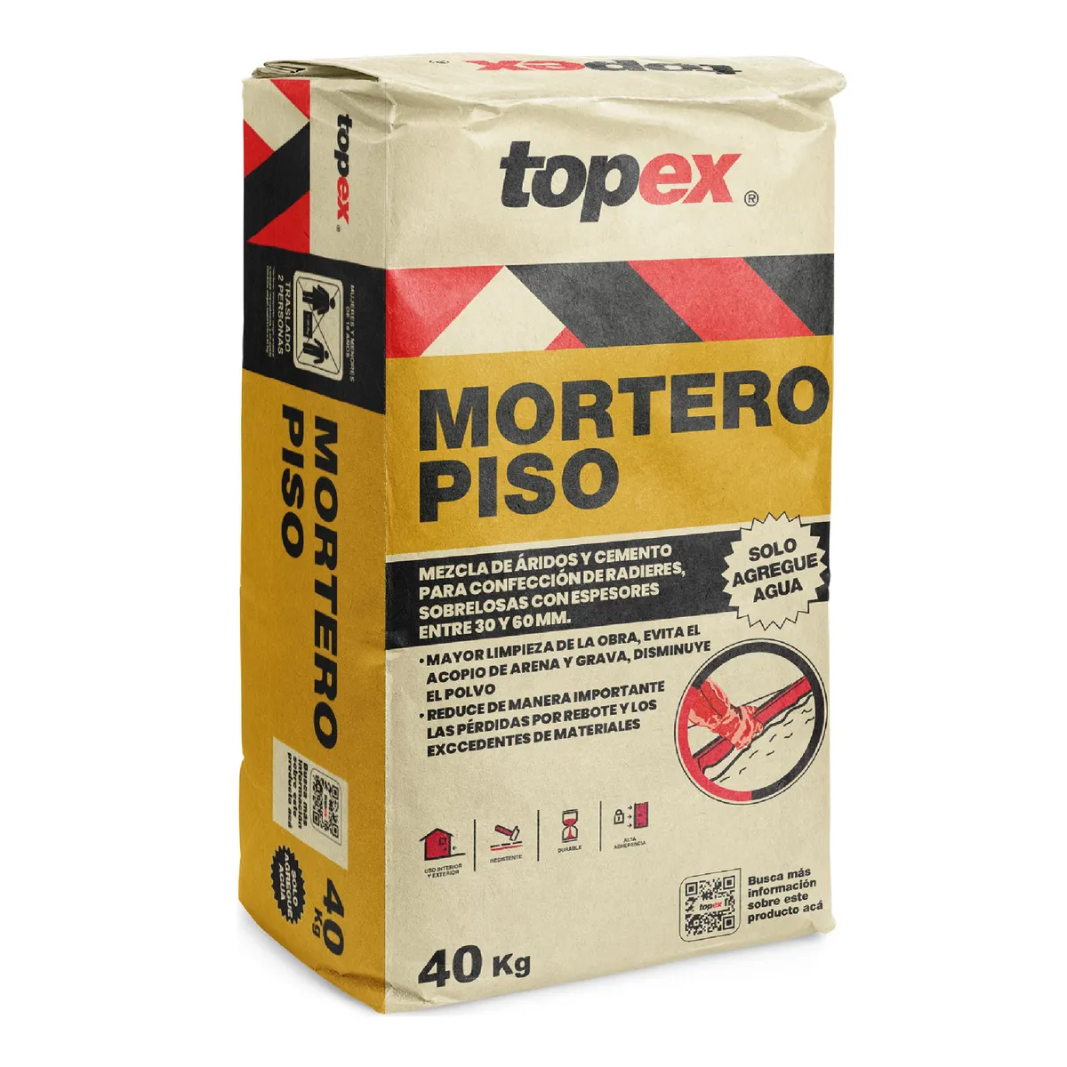 TOPEX - Mortero para Piso Topex 40kg