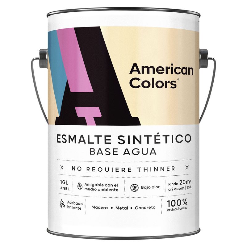 AMERICAN COLORS - Esmalte al agua American Colors Pastel 1GL